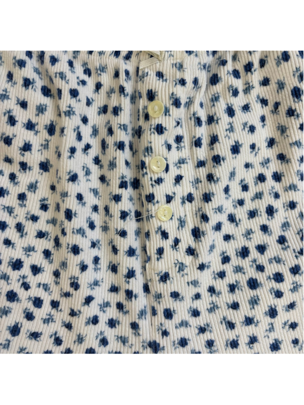 VGUC VTG Victorias Secret Country Floral Thermal 100% Cotton PJs | Sz Med - Picture 11 of 15